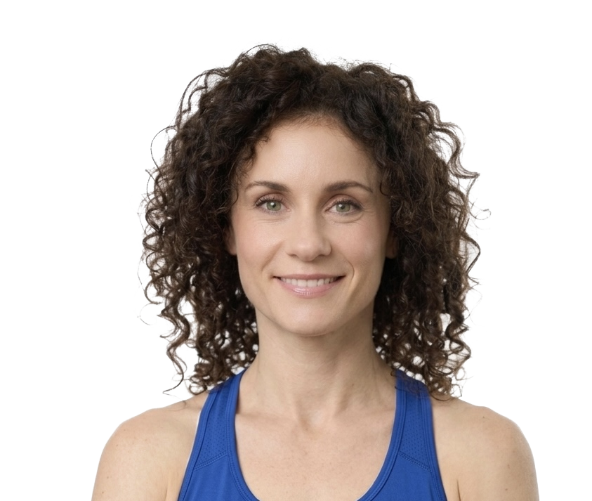 Head-and-shoulders portrait of Laura Marchesini wearing a blue sports top.